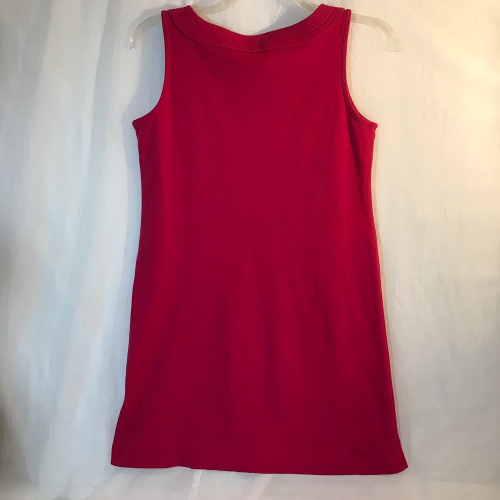 NY & Co. Women’s Hot Pink Split Neck Sleeveless Dress size Medium - Picture 7 of 7